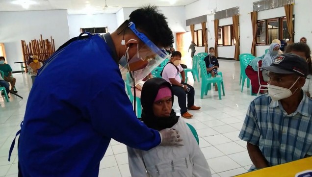 Proses Pemberian Vaksin Ke Penyandang Disabilitas