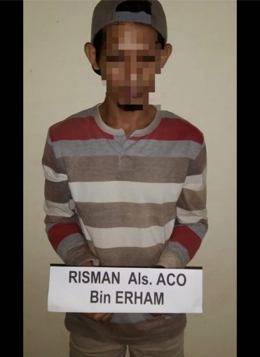 Pelaku Risman Alias Aco Bin Erham ( 28 ) tahun