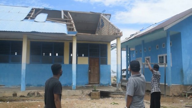 "Atap bangunan SD mengalami kerusakan.