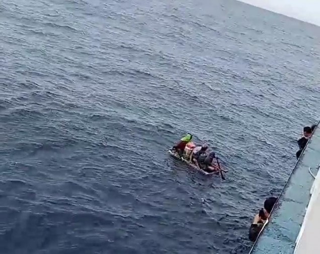 "Ketiga Nayan asal Kendari yang berhasil dievakuasi. Foto Istimewa