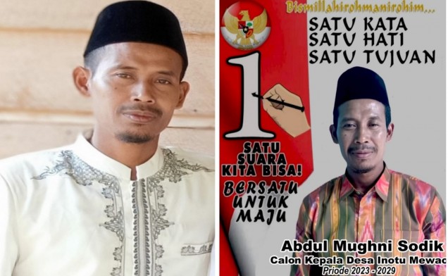 "Cakades Inotu Mewao, Kecamatan Poli-polia, Abdul Mughni Sodik. Foto: Istimewa